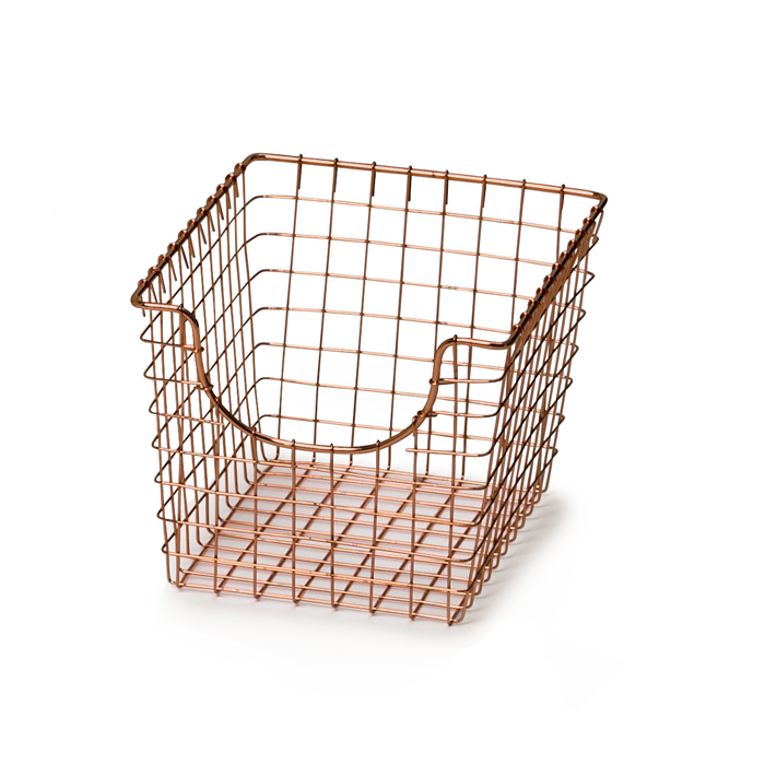 Copper Wire Scoop Basket