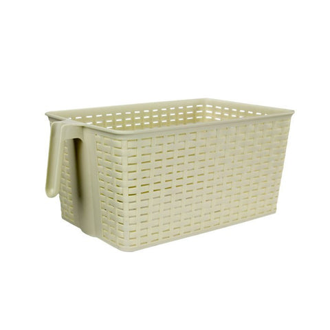 Handled Storage Basket Cream