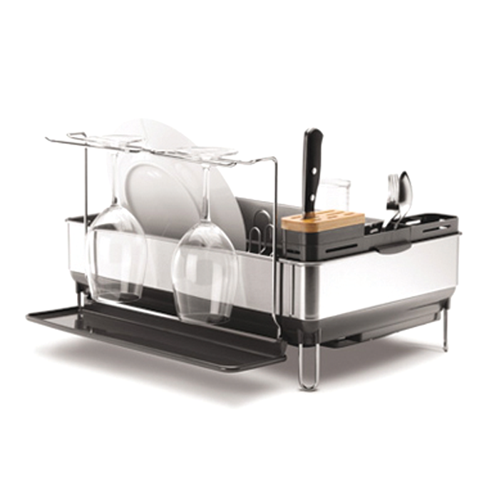 Complete Dish Rack With Wine Glass Holder