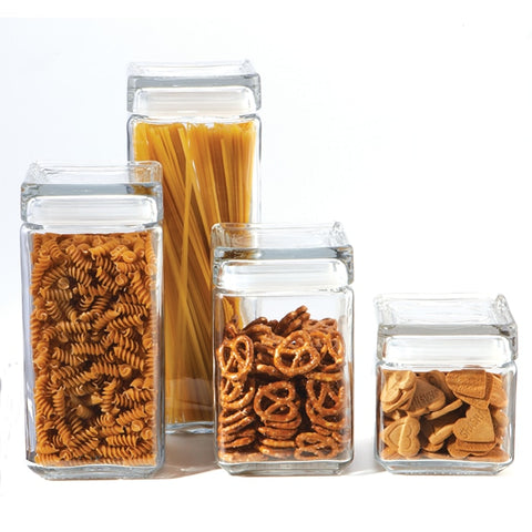 Glass Square Canisters