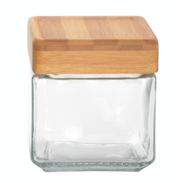 Wood Lid Tate Canisters