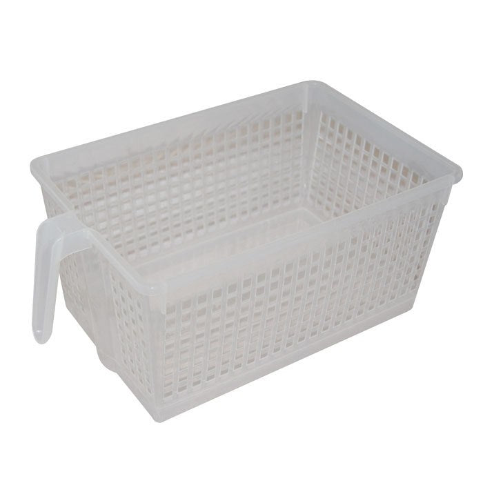 Handled Storage Basket, L Clear