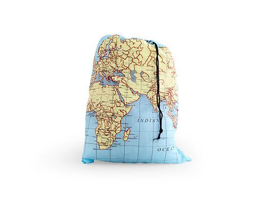 Maps Travel Laundry Bag