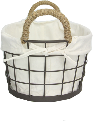 Wire Basket With Liner M