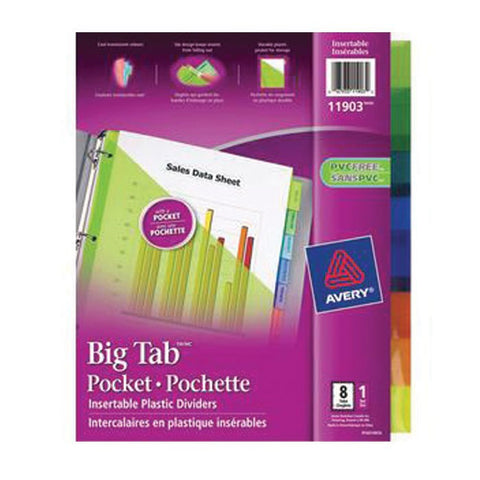 Avery Extra Wide 8-Tab Dividers