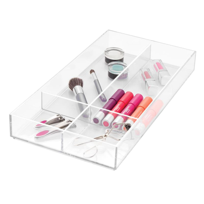 Clarity Long Divided Drawer Organizer