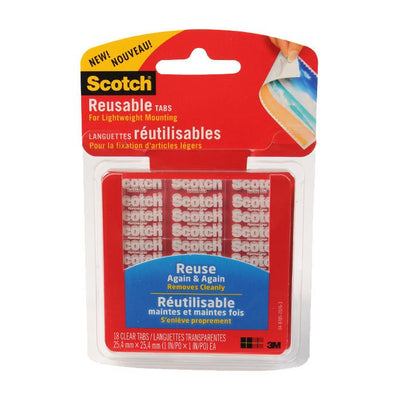 Scotch Reusable Tabs Clear