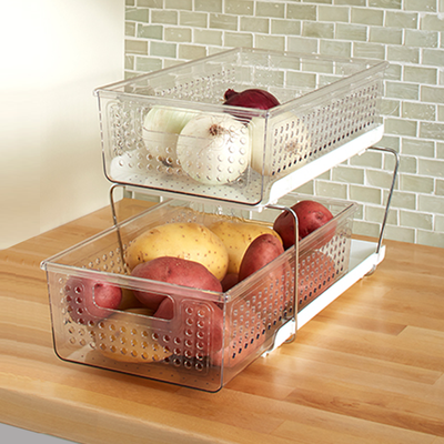 Clear Under Sink Pull-Out Caddy